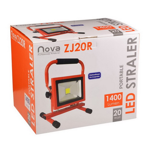 Nova ZJ20R oplaadbare LED bouwlamp 20 Watt