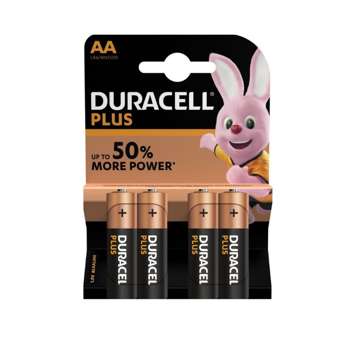 Duracell Plus AA batterijen 4 stuks
