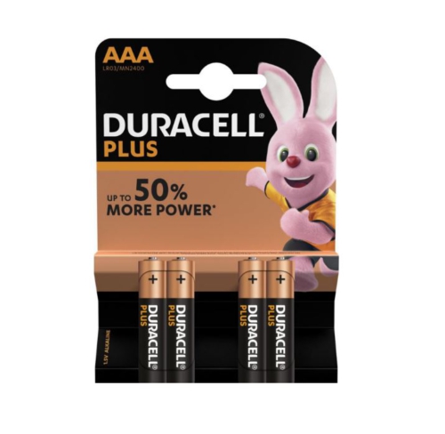 Duracell Plus AAA batterijen 4 stuks