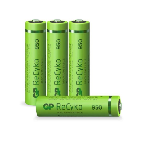 GP ReCyko+ AAA 950mAh oplaadbare batterijen 4 stuks