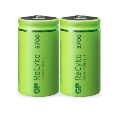 GP ReCyko+ D 5700mAh oplaadbare batterijen 2 stuks